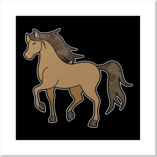 Horse Comic Cartoon Posters and Art